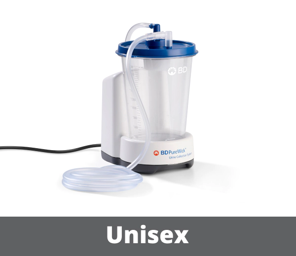 Individual components of the PureWick&trade; Urine Collection System